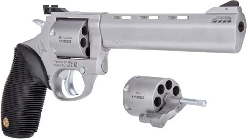 TAURUS 692 38/357/9MM 6.5" ADJ - 7-SHOT PORTED SS RIBBER - Image 2
