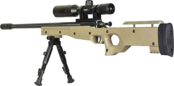 CRICKETT PRECISION RIFLE 22LR - BLUED/FDE THREADED W/SCOPE