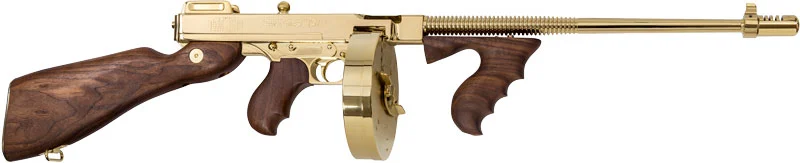 THOMPSON 1927A1 45ACP CARBINE - TITANIUM GOLD W/50RD & 20RD - Image 2