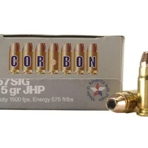 Corbon Self-Defense JHP Handgun Ammunition .357 SIG 115 gr JHP 1500 fps 20/ct