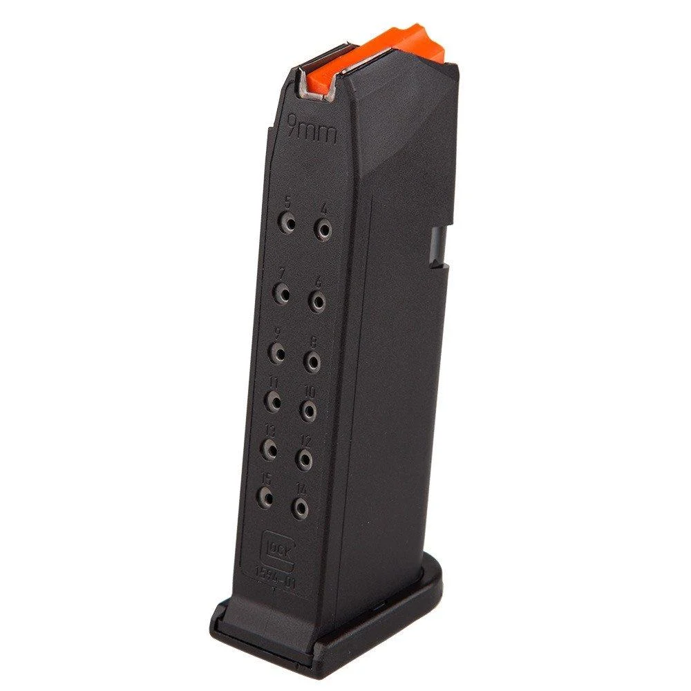 Glock Gen5 Factory Magazine G19 G26 9mm Luger 15/rd (BULK)