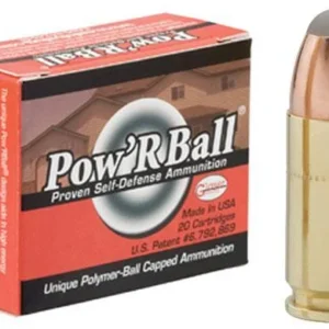 Glaser Pow'RBall Handgun Ammunition  9mm Luger 100 gr JHP 1475 fps 20/ct