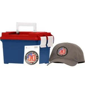 Hornady American Gunner Rifle Ammunition 6.5 Creedmoor 140gr BTHP 2690 fps 250/ct Loose Ammo Can with Hat/Sticker