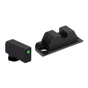 Ameriglo Optic Compatible Sight Set for Glock Gen 5 A-Cut Green with Black .240" Front Black Rear