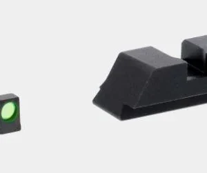 Ameriglo Green Fiber .115 FRONT Black REAR for Glock Gen5 17-19-19X-26-34-45