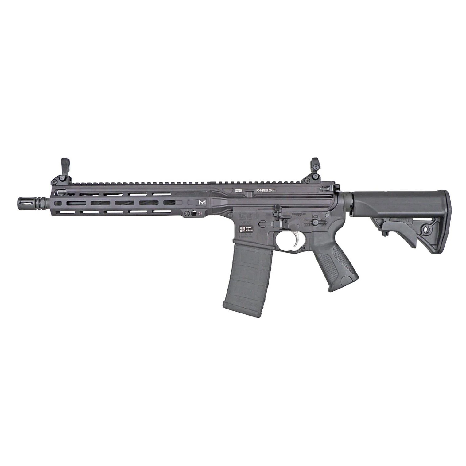 LWRC ICMKII SBR 5.56mm 30rd Magazine 12' Barrel Black **NFA Item**