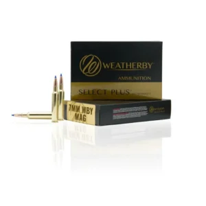 Weatherby Select Plus Rifle Ammunition 7mm Wby Mag 150 gr Scirocco 3225 fps 20/ct