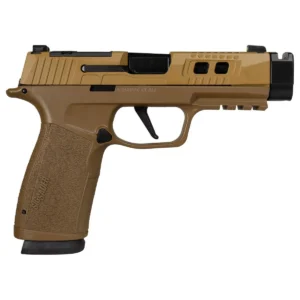 Sig Sauer P365 Two-Tone Brown/Black XMACRO TACOPS Handgun 9mm Luger 17rd Magazines(4) 4.2" Compensated Barrel