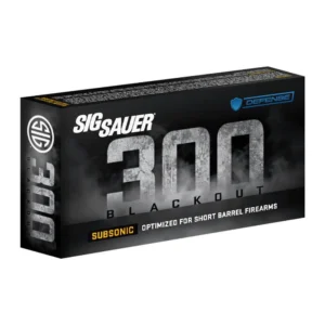 Sig Sauer Tac-TX Rifle Ammunition 300 AAC Blackout 110gr JSP 1000 fps 20/ct