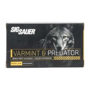 Sig Sauer Varmint & Predator Rifle Ammunition 223 Rem 55gr PT 20/ct