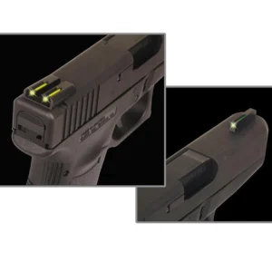 Truglo TFO Tritium/Fiber-Optic Day/Night Sights Fits Sig #8 Front/#8 Rear - Front Green/Rear Yellow