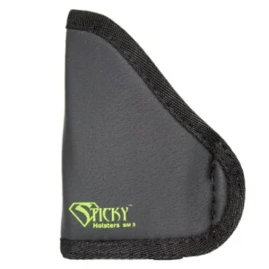 Sticky Holsters Small Sticky Pocket Holster for Glock 42 with Front Laser Black Ambi