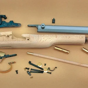 Traditions Black Powder Kentucky Pistol Build-It-Yourself Kit Select Raw Hardwood .50 Cal 10" White Barrel