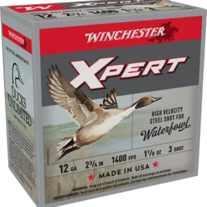 WINCHESTER SUPER X XPERT H.V. STEEL 12GA 2-3/" 1-1/8OZ #3 25RDS BX 250RD CASE