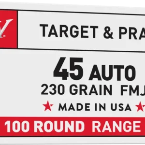 WINCHESTER USA 45ACP 230GR FMJ 100RD BOX