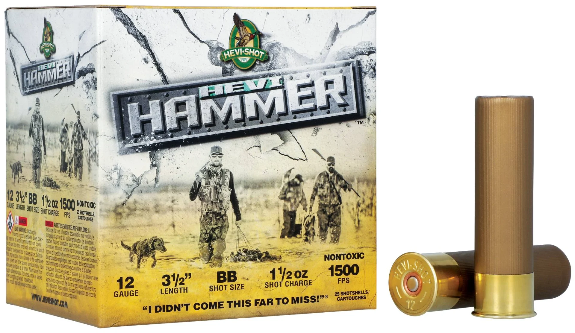 HEVI-SHOT HEVI-HAMMER 12GA 3IN 1-1/4OZ BB 25 RD/BX 10 BX/CS