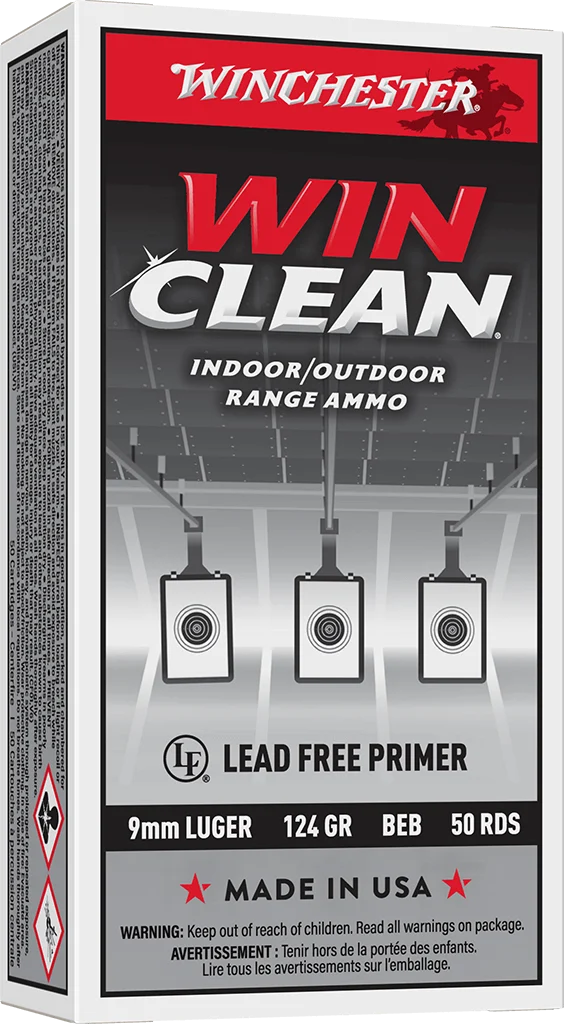 WINCHESTER 9 MM SUPER-X TARGET WINCLEAN 124 GR 50 RD/BX 10 BX/CS