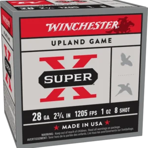 WINCHESTER 28 GA 2-3/4" #8 SUPER-X UPLAND HB 1 OZ 25 RD/BX 10 BX/CS