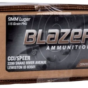 BLAZER BRASS 9MM 115G FMJ 500RD CASE