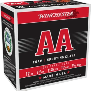 WINCHESTER AA LIGHT TARGET 12GA 2-3/4" 1-1/8OZ #7.5 25RD BX 250RD CASE