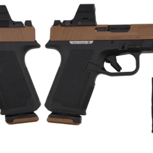 RUGER RXM 9MM PISTOL 4" TACPAC BLACK/TAN, OSIGHT OPTIC, DRAGO BAG, 2-15RD MAGS