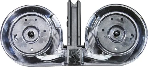 IVER JOHNSON MAGAZINE AR15 - 223 100RD DRUM BLK/CLEAR POLY - Image 2