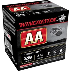 AA 28 GAUGE 2-3/4'' 3/4 OZ #8 SHOT 25/BOX