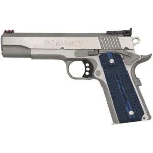 GOLD CUP LITE 38 SUPER 5'' BBL (1)9RD MAG STAINLESS/BLUE