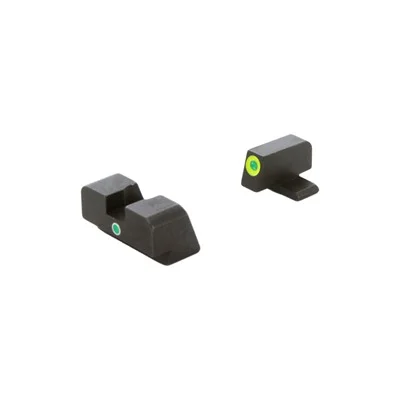 I-DOT SIGHT SET LUMIGREEN OUTLINE FOR FN HIGH POWER BLACK
