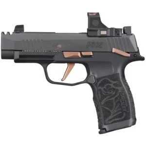 P365XL ROSE 9MM COMP 3.1''BBL (2)12RD W/MAN SAFETY BLK/ROSE