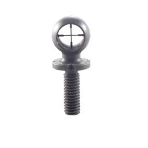 CROSSHAIRS DUPLEX HOODED FRONT SIGHT  BRASS BLACK