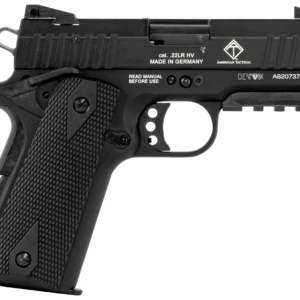 GSG GERG2210GSG9CA 922 *CA Compliant 22 LR 10+1 3.40" All Black Steel Barrel, Serrated Slide, Zinc Alloy w/Picatinny Rail & Beavertail Frame, Black Double Diamond Polymer Grip