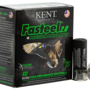 Kent Cartridge K122FS30BB Fasteel 2.0 12 Gauge 2.75" 1 1/16 oz BB Shot 25 Per Box/ 10 Case
