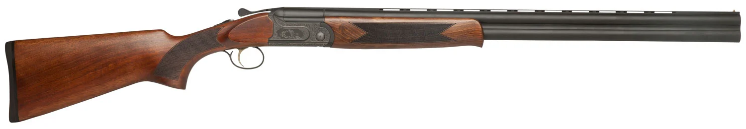 Dickinson LLC GW12B28P Green Wing 12 Gauge 2rd 3" 28" Vent Rib Barrel, Engraved Steel Receiver, Matte Black Metal Finish, Bead Front Sight, Wood Stock & Ejector