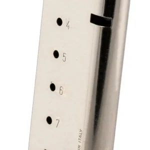 Mec-Gar MGCG4508NPF 1911 Government 8rd 45 ACP, Nickel Stainless Steel