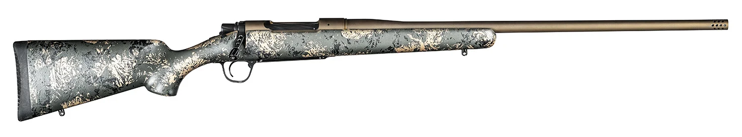 Christensen Arms 8010108700 Mesa FFT 300 PRC 3+1 22" Threaded Barrel, Burnt Bronze Cerakote, Green with Black/Tan Webbing Stock