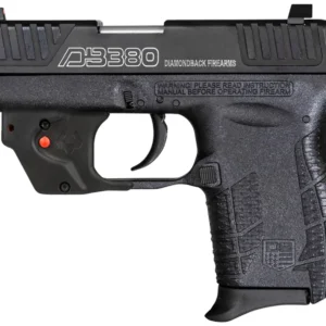 Diamondback DB0101E002 DB380 Gen4 w/Laser Micro-Compact Frame 380 ACP 6+1, 2.80" Stainless Steel Barrel, Serrated Stainless Steel Slide, Mint Polymer Frame w/Beavertail & Grip, Viridian Laser