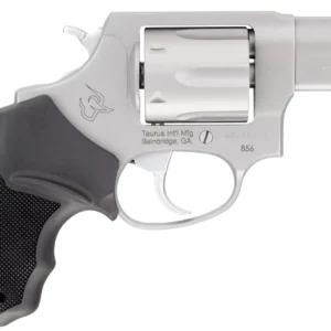 Taurus 2-85629-MA 856 *MA Compliant Small Frame 38 Special +P 6 Shot 2" Stainless Steel Barrel, Cylinder & Frame, Black Rubber Grip, Exposed Hammer