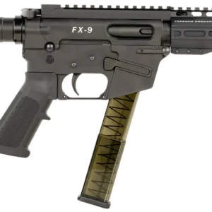 FREEDOM ORDNANCE FX9P8SBM FX-9 9mm Luger 31+1 8" Black Nitride Steel Barrel, M-LOK Handguards, Black Anodized Aluminum Picatinny Rail Receiver, Black SB Mini Brace, AR15 Grip