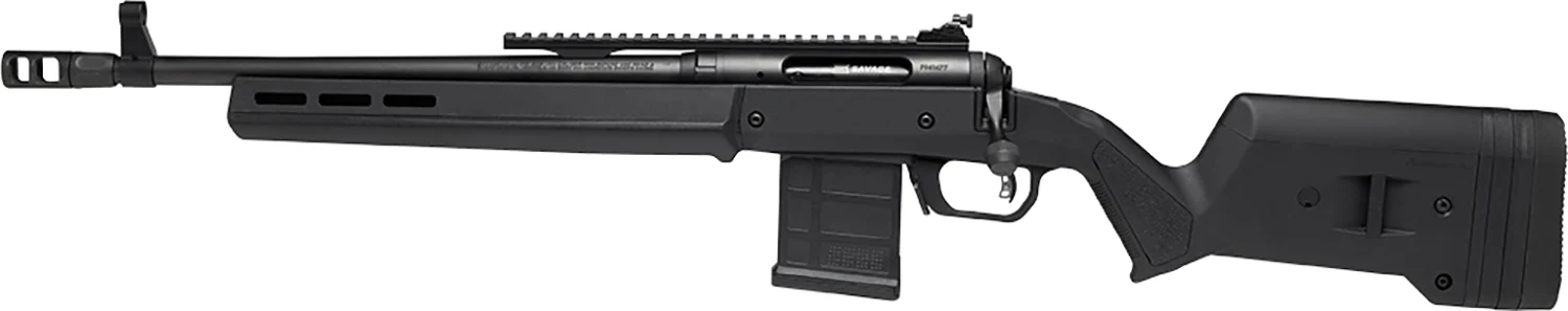 Savage Arms 58183 110 Scout Full Size 6mm ARC 10+1 16.50" Matte Black Threaded Barrel, Picatinny Rail Carbon Steel Receiver, Black Magpul Hunter Synthetic Stock Left Hand