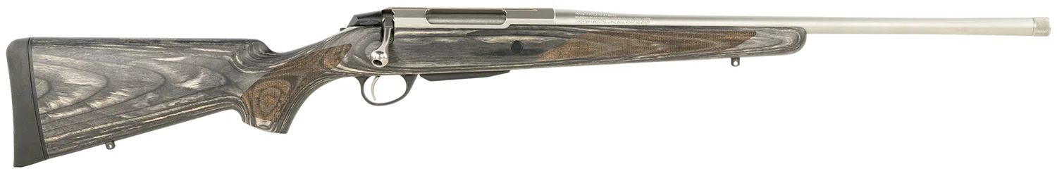 Tikka JRTXG37022MT T3x Laminated Full Size 7mm Rem Mag 3+1 22.40" Stainless Threaded Barrel, Stainless Steel Drilled & Tapped Receiver, Oil Gray Fixed Laminate Stock, Right Hand