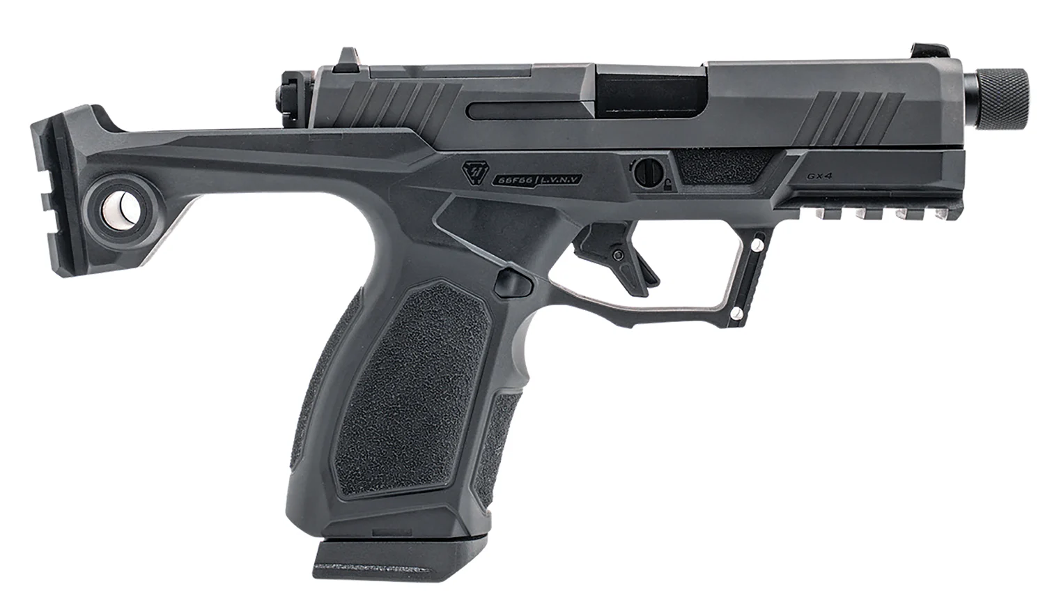 Taurus 1-GX4CRP941-10SI GX4 Compact Frame 9mm Luger 10+1 3.70" Stainless Steel Barrel, Alloy Steel Optic Ready/Serrated Slide, Stainless Steel Frame