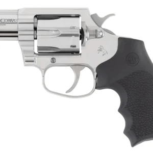 Colt Mfg KCOBRASB2RBBS King Cobra  357 Mag 6rd Shot 2" Stainless Steel Barrel, Cylinder & Frame, Black Hogue Overmolded Grip, Exposed Hammer, DA/SA