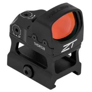 Zero Tech Optics THDRS28H Thrive HD w/High Mount Black 1x28mmx20mm, 3 MOA Red Dot Reticle Picatinny Rail/RMR Footprint Mount