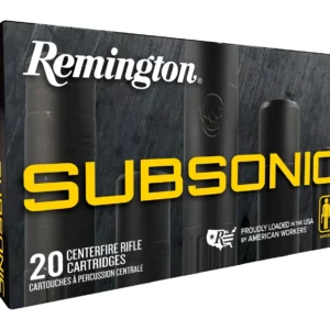 Remington Ammunition 27746 Subsonic  308Win 190gr Bonded Hollow Point 20 Per Box/10 Case