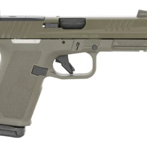 Ruger 19440 RXM Sports South Exclusive Compact 9mm Luger 15+1 4" Black FNC Nitride Threaded Barrel, OD Green Alloy Steel Optic Ready/Serrated Slide, OD Green Polymer Frame w/Accessory Rail, Textured