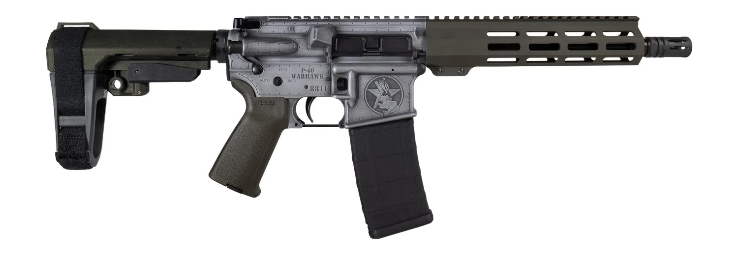 Shark Coast Tactical SCC07336BOMB-P Bomber 5.56 NATO 30+1 10.50" Black Nitride Threaded Barrel, Aluminum Receiver w/Picatinny Rail, M-LOK Handguard, Polymer SB Tactical SBA3 Brace, Magpul MOE Grip, Ri