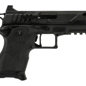 Oa Defense  2311 Pro Compact Frame 9mm Luger 15+1 4.25" Ported Barrel, DLC Black Steel Optic Ready/Serrated Slide, Black Aluminum Frame w/Picatinny Rail, Black Polymer Grip, Ambidextrous