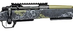 Horizon Firearms HRF-VE2-7MBC-16R Venatic 2 7mm BC 16" Sage Green Spiral Fluted Threaded Barrel, Black DLC Receiver w/Picatinny Rail, Arca Rail Forend, Artic Moss Iota EKO X Carbon Fiber Stock