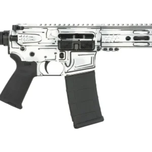 Shark Coast Tactical SCC06223AWHT-P Anime-15 White 5.56 NATO 30+1 10.50" Black Nitride Threaded Barrel, Aluminum Receiver w/Picatinny Rail, M-LOK Handguard, Polymer SB Tactical SBA3 Brace, Polymer Gri